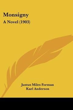 portada monsigny: a novel (1903) (en Inglés)