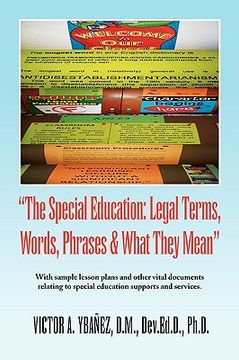 portada special education: legal terms, words and phrases