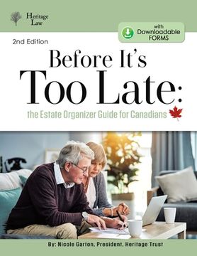 portada Before It's Too Late: The Estate Organizer for Canadians (in English)