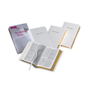 portada Kjv Wedding Bible, Ruby Text Edition, White French Morocco Leather, Kj223: Te (in English)