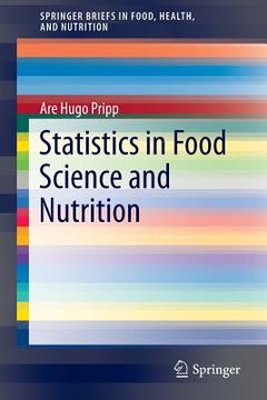 portada statistics in food science and nutrition (en Inglés)