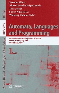 portada automata, languages and programming (en Inglés)