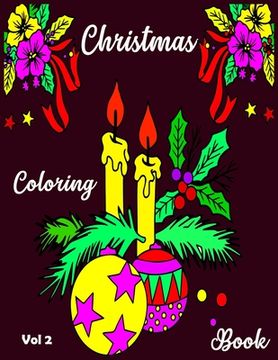 portada Christmas Coloring Book: A Cute Coloring Book with 50 Christmas Coloring Pages Fun, Easy, and Relaxing Designs for Kids. Christmas Coloring Boo (en Inglés)