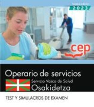 portada Operario de Servicios. Servicio Vasco de Salud-Osakidetza. Test y Sumulacros de Examen
