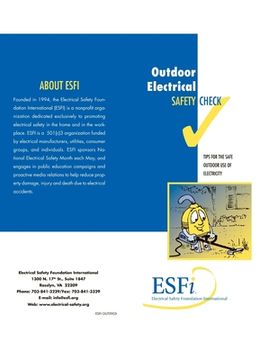 portada Outdoor Electrical Safety Check (en Inglés)