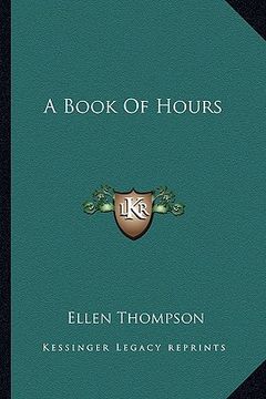 portada a book of hours (in English)