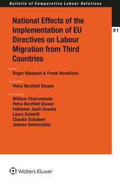 portada National Effects of the Implementation of EU Directives on Labour Migration from Third Countries (en Inglés)