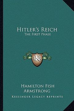 portada hitler's reich: the first phase (in English)