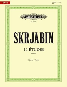 portada 12 Études Op. 8 for Piano (in English)