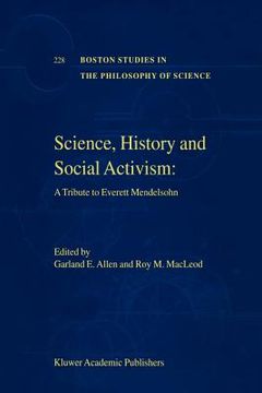 portada science, history and social activism: a tribute to everett mendelsohn (in English)