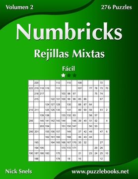 portada Numbricks Rejillas Mixtas - Fácil - Volumen 2 - 276 Puzzles