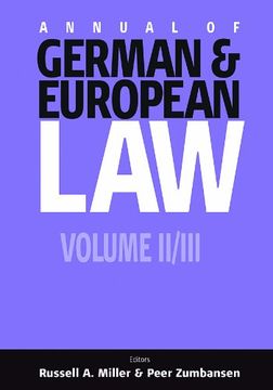 portada Annual of German and European law (Agel): Volume i: Volume 1 (in English)