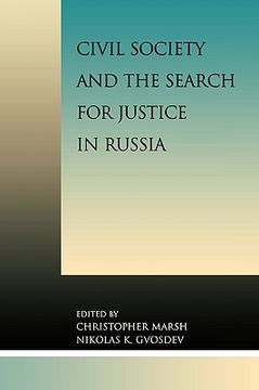 portada civil society and the search for justice in russia (en Inglés)