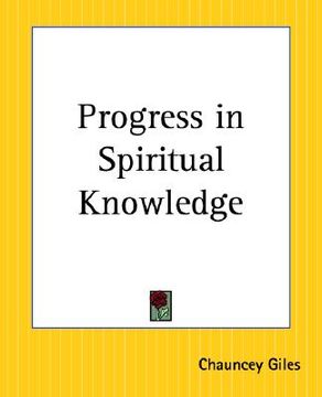 portada progress in spiritual knowledge (en Inglés)