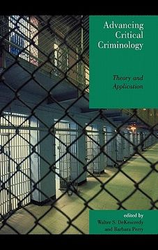 portada advancing critical criminology: theory and application (en Inglés)