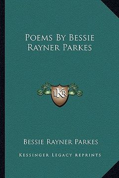 portada poems by bessie rayner parkes (en Inglés)