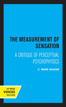 portada The Measurement of Sensation: A Critique of Perceptual Psychophysics 