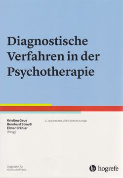 portada Diagnostische Verfahren in der Psychotherapie. Diagnostik für Klinik und Praxis; Band 1. (en Alemán)