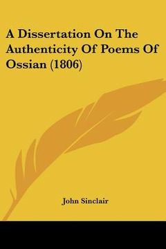 portada a dissertation on the authenticity of poems of ossian (1806)