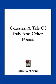 portada cozenza, a tale of italy and other poems (en Inglés)