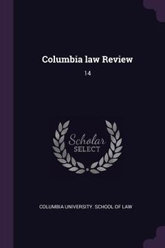 portada Columbia law Review: 14 (in English)