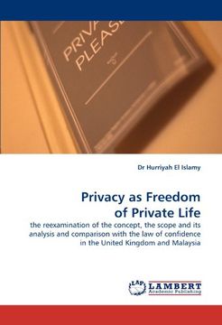 portada privacy as freedom of private life (in English)