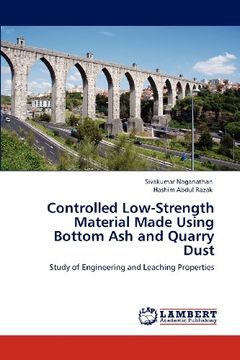 portada controlled low-strength material made using bottom ash and quarry dust (en Inglés)