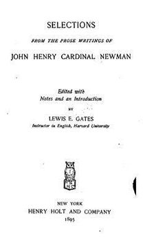 portada Selections from the prose writings of John Henry, cardinal Newman (en Inglés)
