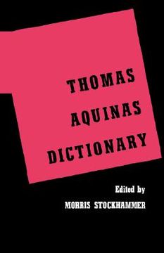 portada thomas aquinas dictionary (in English)