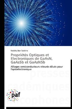 portada Proprietes Optiques Et Electroniques de Gaasn, Gaassb Et Gaasnsb