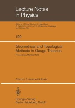 portada geometrical and topological methods in gauge theories: proceedings of the canadian mathematical society summer research institute mcgill university, m