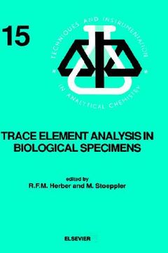 portada trace element analysis in biological specimens (in English)