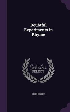portada Doubtful Experiments In Rhyme (en Inglés)