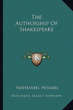 portada the authorship of shakespeare (en Inglés)