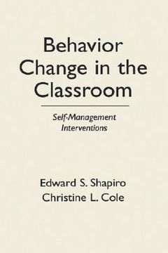 portada behavior change in the classroom: self-management interventions (en Inglés)