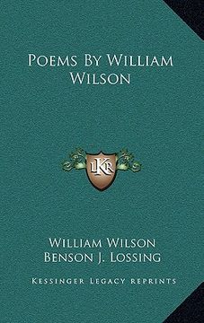 portada poems by william wilson (en Inglés)