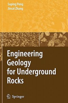 portada engineering geology for underground rocks (en Inglés)