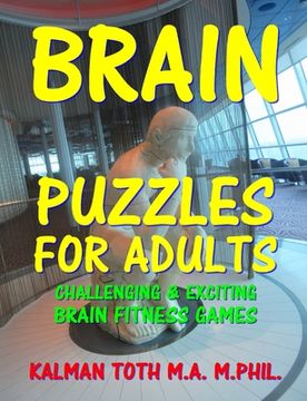 portada Brain Puzzles for Adults: Great Collection of Word, Logic, Picture & Math Puzzles 