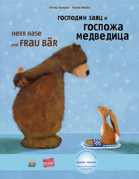 portada Herr Hase & Frau Bär. Kinderbuch Deutsch-Russisch