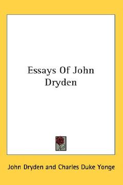 portada essays of john dryden (en Inglés)