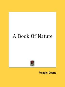 portada a book of nature (en Inglés)