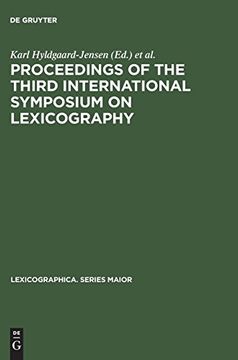 portada Proceedings of the Third International Symposium on Lexicography: May 14 - 16, 1986, at the Univ. Of Copenhagen (en Alemán)