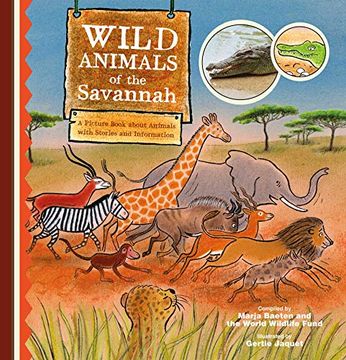 portada Wild Animals of the Savannah. A Picture Book About Animals With Stories and Information