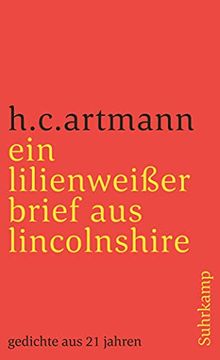 portada Ein Lilienweißer Brief aus Lincolnshire. Gedichte aus 21 Jahren (in German)