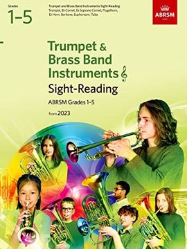 portada Sight-Reading for Trumpet and Brass Band Instruments (Treble Clef), Abrsm Grades 1-5, From 2023 (en Inglés)