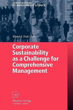 portada corporate sustainability as a challenge for comprehensive management (en Inglés)