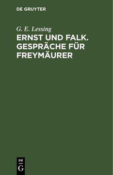 portada Ernst und Falk. Gespräche für Freymäurer (en Alemán)