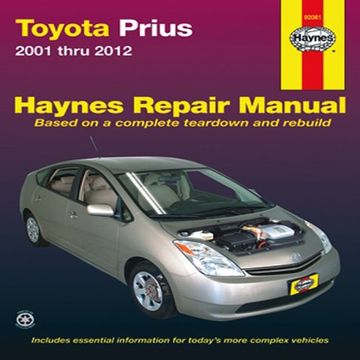 portada Toyota Prius 2001 thru 2012 (Haynes Repair Manual)