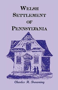 portada welsh settlement of pennsylvania (en Inglés)