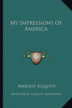 portada my impressions of america (en Inglés)